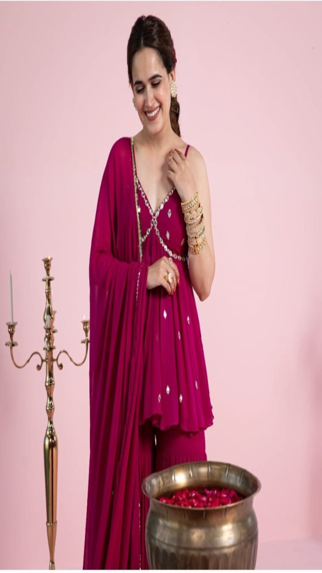 ROSEY | Peplum Style Sharara Suit