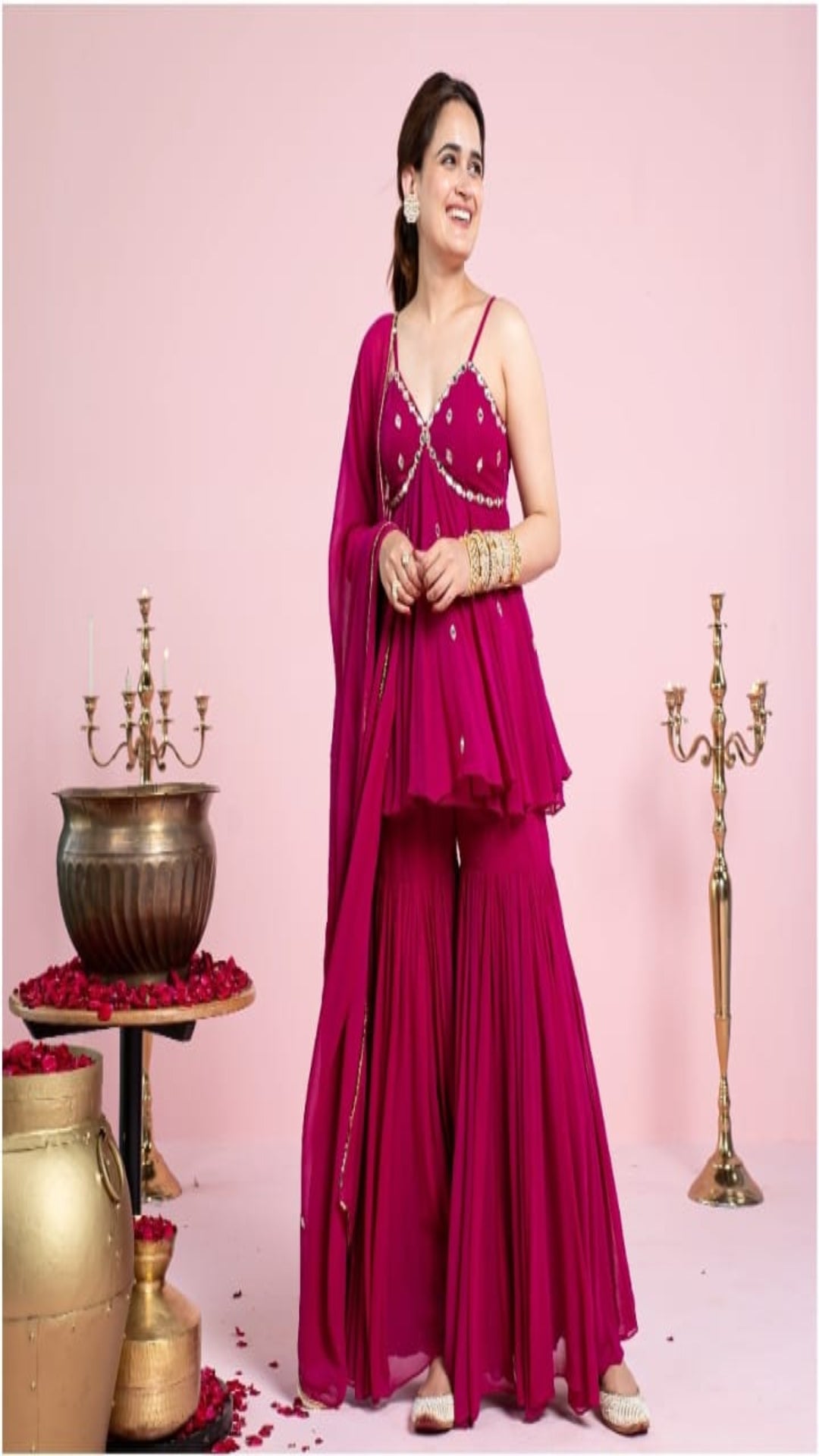ROSEY | Peplum Style Sharara Suit