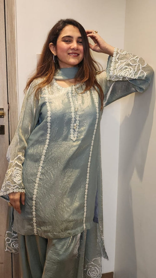 SHEEFA | Applique work Farshi salwar suits